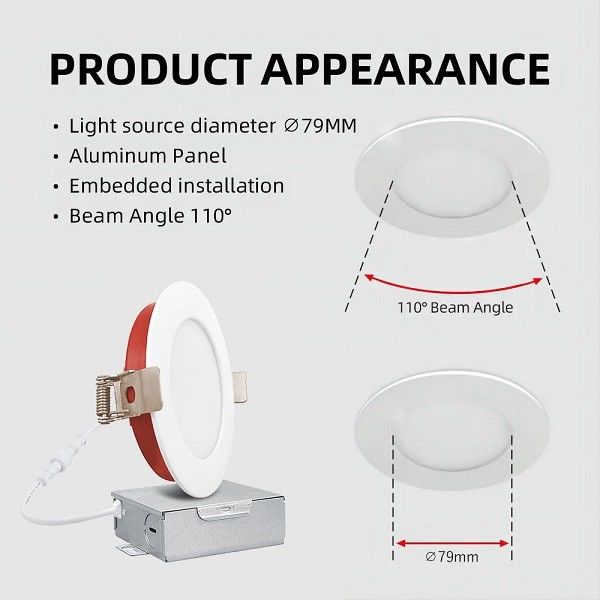 Recessed Fire Resistant Downlights , COB 5CCT CRI 90 10w LED Downlights