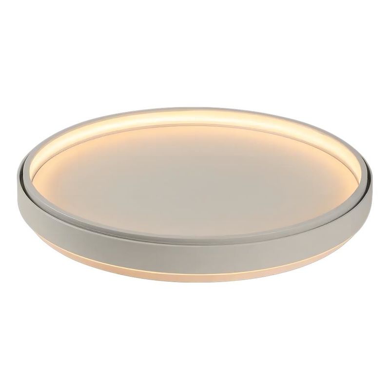 ES Certified Linear LED Pendant Ceiling Light 30cm Diameter White